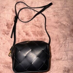 Black Quilted Crossbody Bag